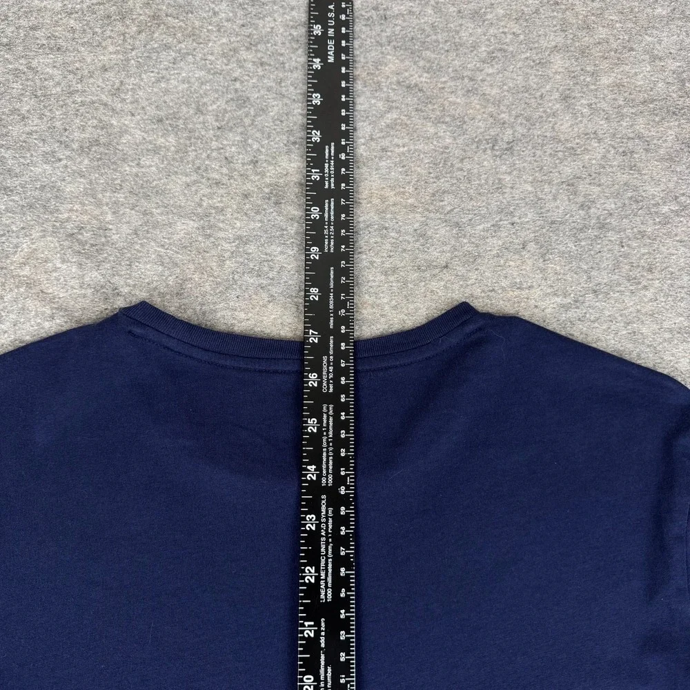 Polo Ralph Lauren Big Pony T-Shirt Long Sleeve Cotton Blue Mens Medium M